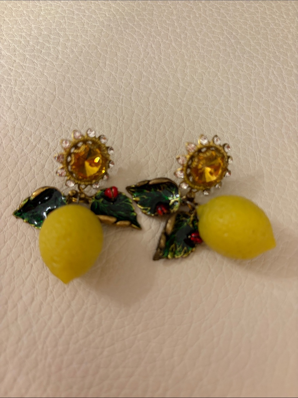 Yellow Lemon Drop Crystal Drop Earrings - Women's Jewelry